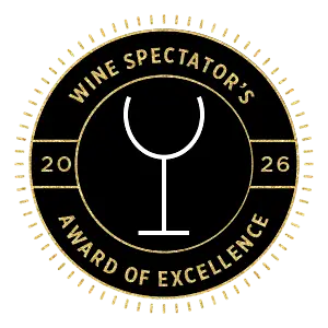wine spectator award of excellence